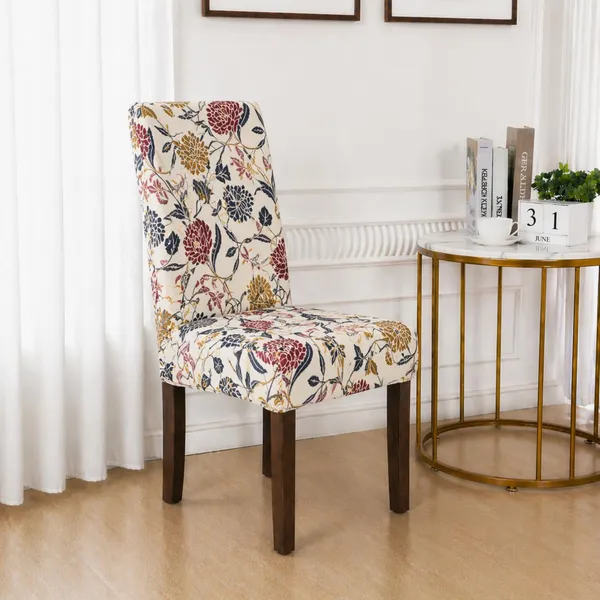 Polycotton_Elastic_Floral_6_Seater_Dining_Table_Cover_With_Chair_Covers_Cream