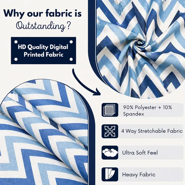 Polycotton_Elastic_Blue_Zig_Zag_Print_6_Seater_Table_Cover_With_Chair_Covers