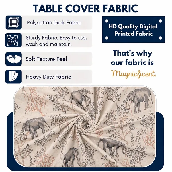 Polycotton_Elastic_Elephant_Print_6_Seater_Dining_Table_Cover_With_Chair_Covers