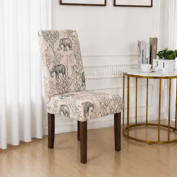 Polycotton_Elastic_Elephant_Print_6_Seater_Dining_Table_Cover_With_Chair_Covers