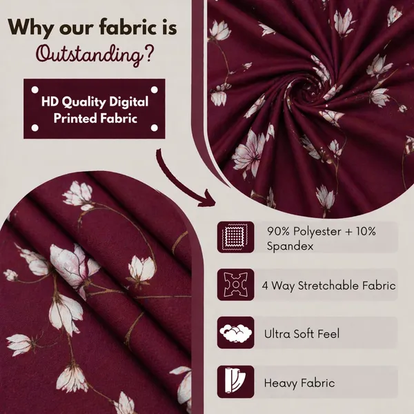 Polycotton_Elastic_Maroon_Floral_Print_6_Seater_Table_Cover_With_Chair_Covers