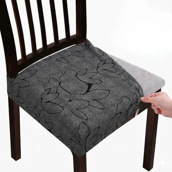 Polycotton_Stretchable_Solid_Grey_Dining_Chair_Cover