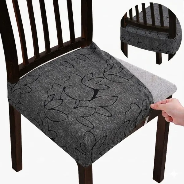 Polycotton_Stretchable_Solid_Grey_Dining_Chair_Cover