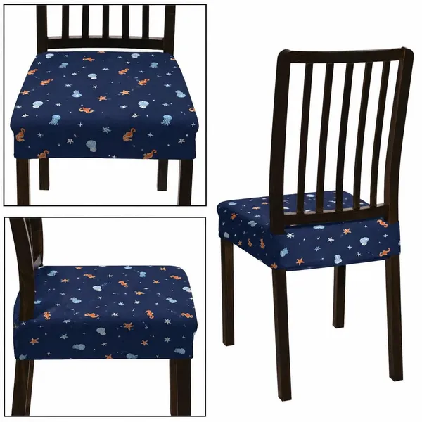 Polycotton_Stretchable_Blue_Fish_Print_Dining_Chair_Covers