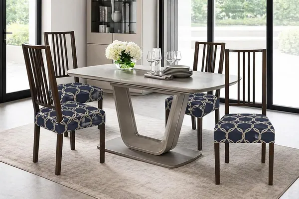 Polycotton_Stretchable_Blue_Circle_Print_Dining_Chair_Covers
