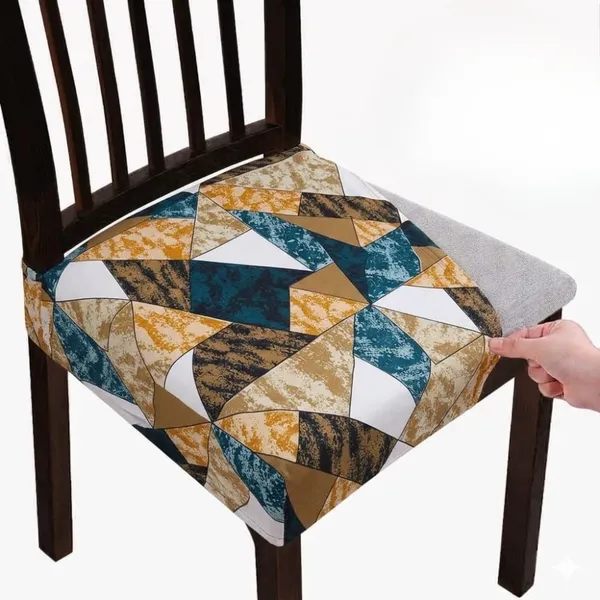 Polycotton_Stretchable_Prism_Print_Dining_Chair_Covers_Set_Of_4