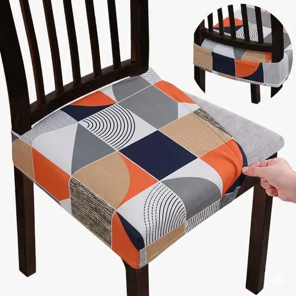 Polycotton_Stretchable_Multicolor_Box_Print_Dining_Chair_Covers_Set_Of_4
