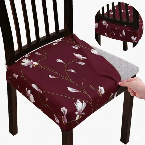 Polycotton_Stretchable_Maroon_Floral_Print_Dining_Chair_Covers
