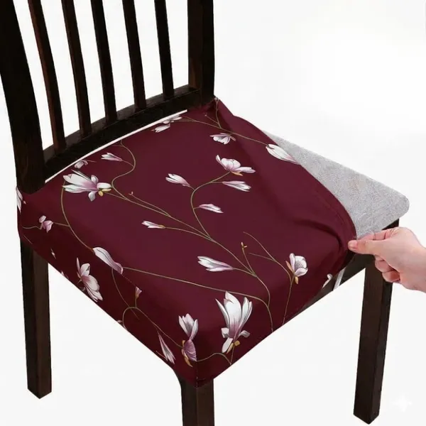Polycotton_Stretchable_Maroon_Floral_Print_Dining_Chair_Covers