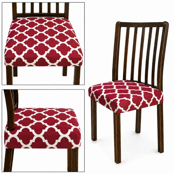 Polycotton_Stretchable_Red_Diamond_Print_Dining_Chair_Covers_Set_Of_4