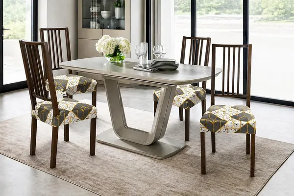 Polycotton_Stretchable_Grey_Stone_Print_Dining_Chair_Covers