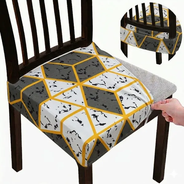 Polycotton_Stretchable_Grey_Stone_Print_Dining_Chair_Covers