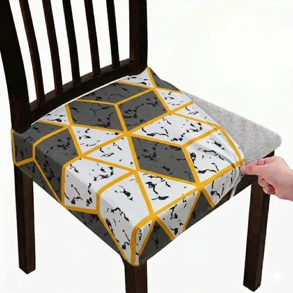 Polycotton_Stretchable_Grey_Stone_Print_Dining_Chair_Covers