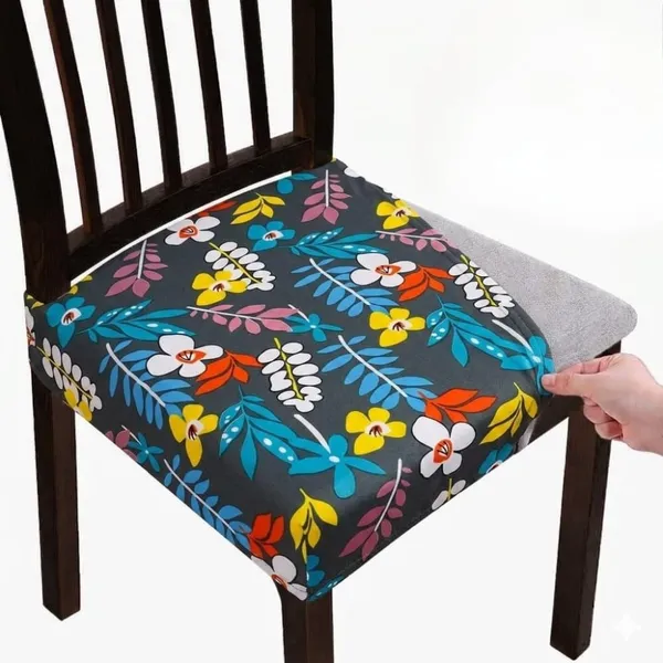 Polycotton_Stretchable_Multi_Flower_Print_Dining_Chair_Covers_Set_Of_4