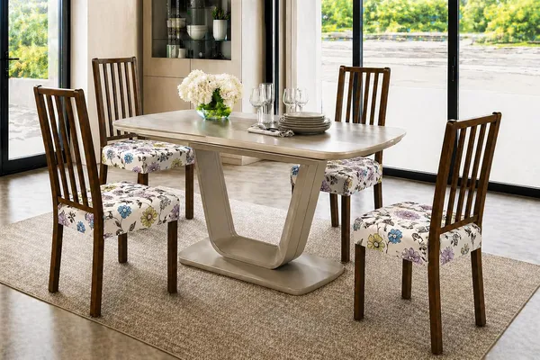 Polycotton_Stretchable_White_Flower_Print_Dining_Chair_Covers_Set_Of_4