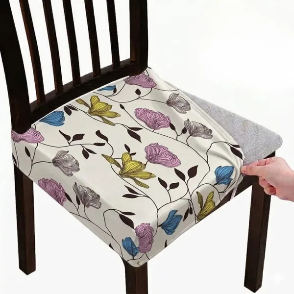 Polycotton_Stretchable_White_Flower_Print_Dining_Chair_Covers_Set_Of_4