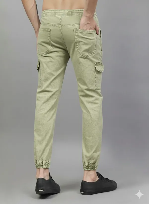 Green_Cotton_Blend_Jogger_Fit_Cargos_For_Men