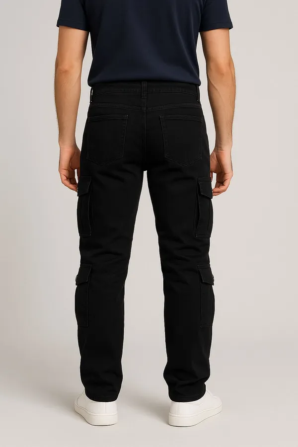 Black_Cotton_Blend_Comfort_Fit_Cargos_For_Men