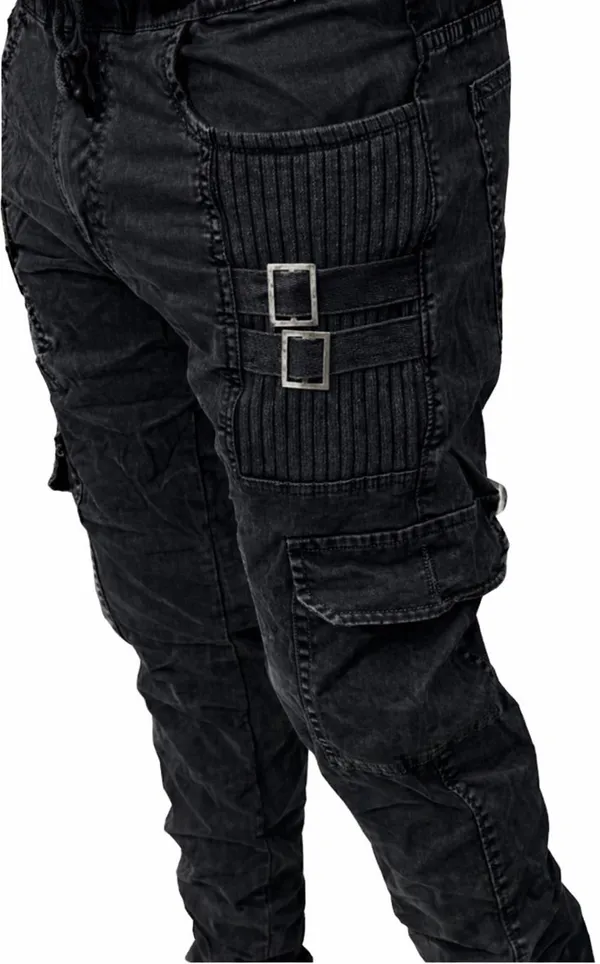 Black_Cotton_Lycra_Regular_Fit_Cargos_For_Men