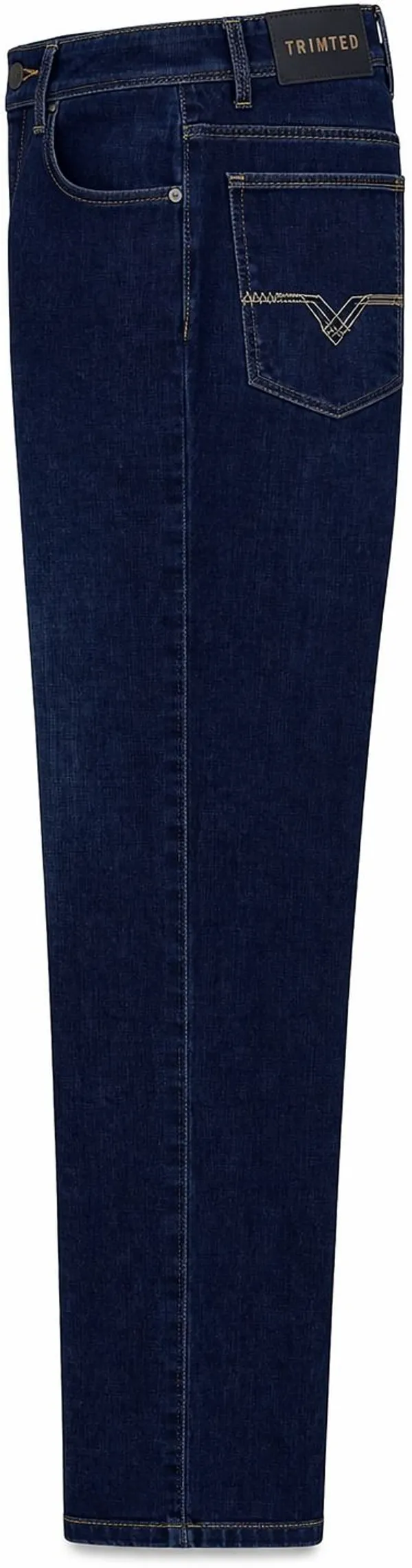Dark_Blue_Cotton_Blend_Straight_Fit_Jeans_For_Men