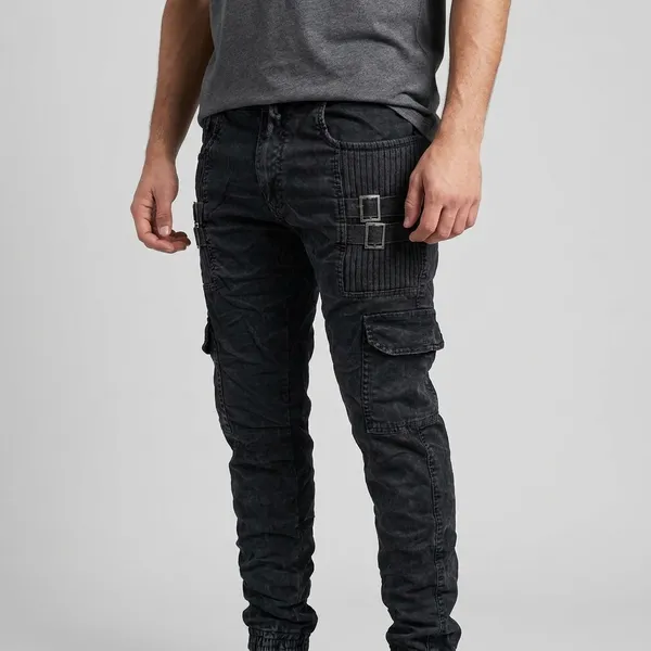 Black_Cotton_Lycra_Regular_Fit_Cargos_For_Men