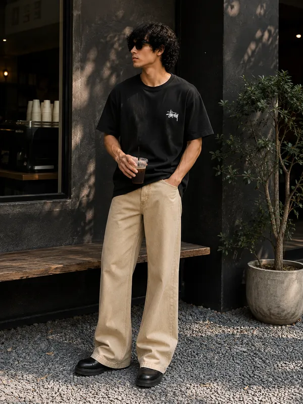 TRIMTED_Sandstone_Bootcut_Jeans