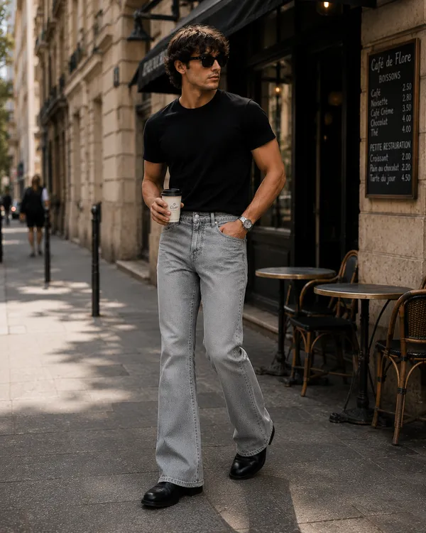 TRIMTED_Shadow_Grey_Bootcut_Jeans