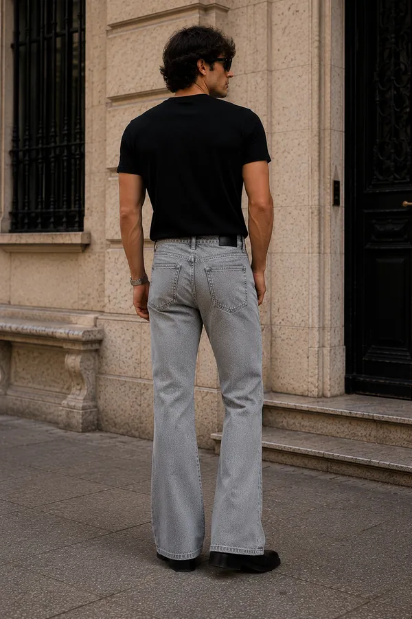 TRIMTED_Shadow_Grey_Bootcut_Jeans