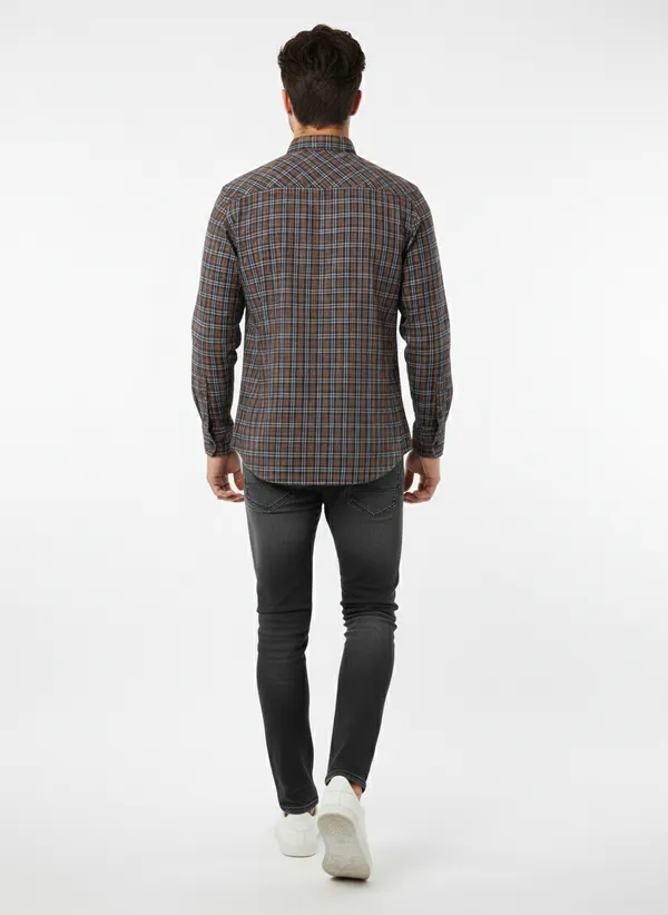 Multicolor_Blended_Cotton_Shirt_For_Men