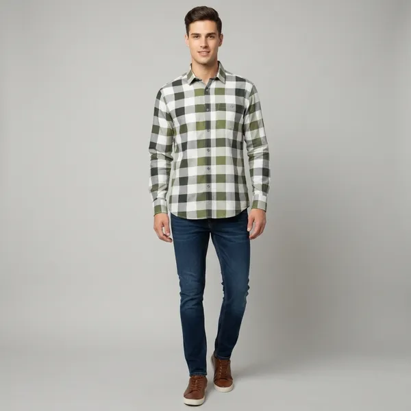 Multicolor_Blended_Cotton_Shirt_For_Men
