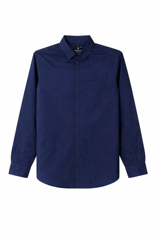 Navy_Blue_Blended_Cotton_Shirt_For_Men