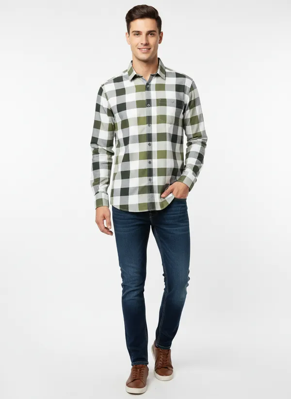 Multicolor_Blended_Cotton_Shirt_For_Men