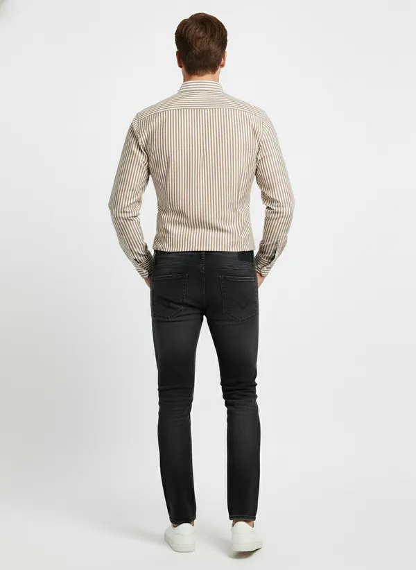 Beige_And_White_Blended_Cotton_Shirt_For_Men