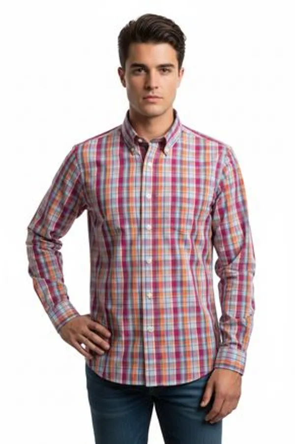 Multicolor_Blended_Cotton_Shirt_For_Men