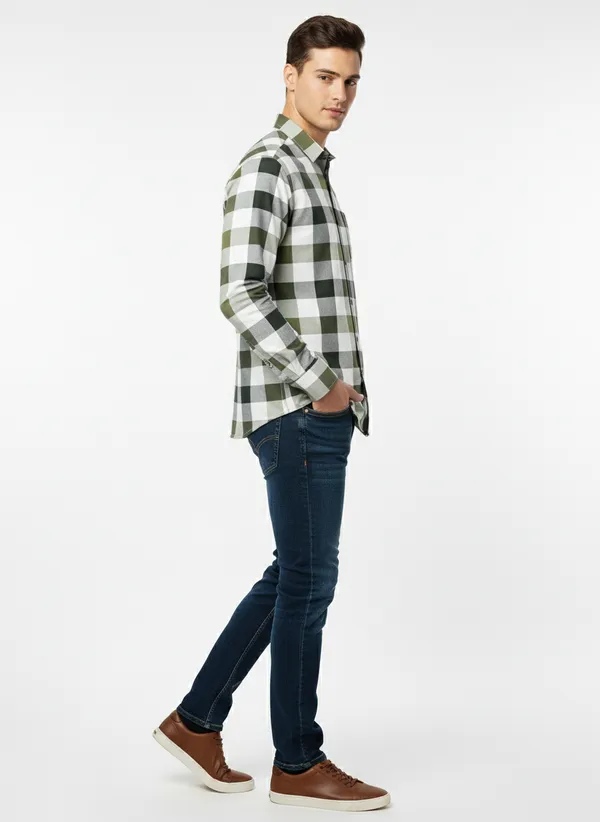 Multicolor_Blended_Cotton_Shirt_For_Men