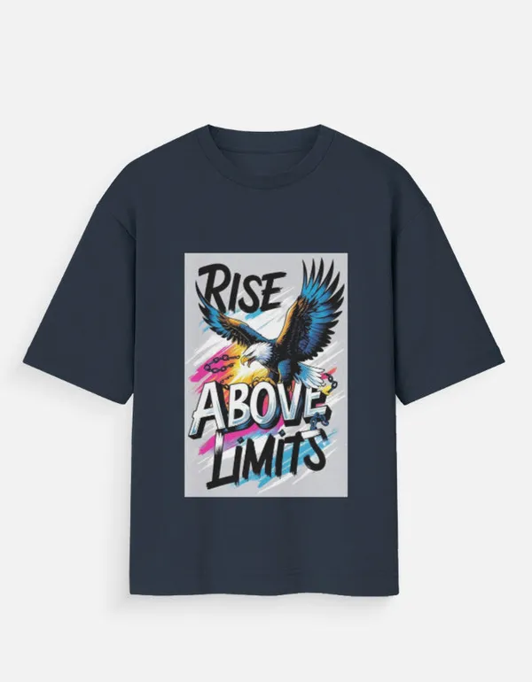 Blue_100%_Cotton_Oversized_T_Shirt_For_Men