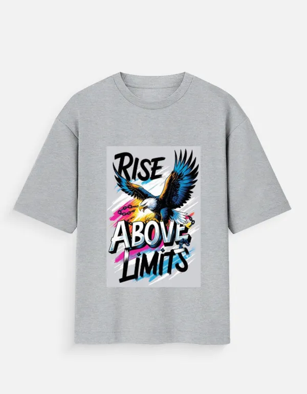 Grey_100%_Cotton_Oversized_T_Shirt_For_Men