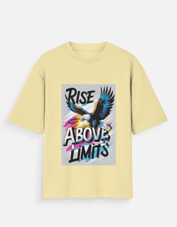 Yellow_100%_Cotton_Oversized_T_Shirt_For_Men