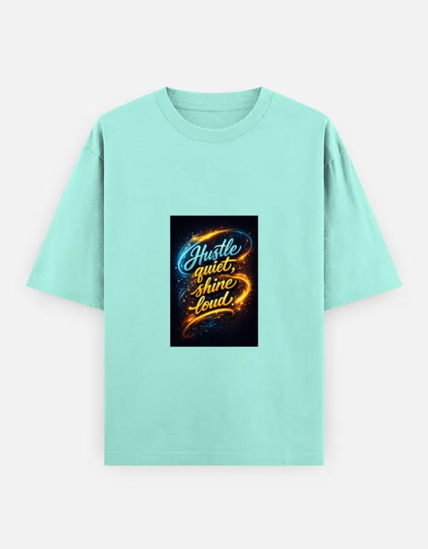 Teal_100%_Cotton_Oversized_T_Shirt_For_Men