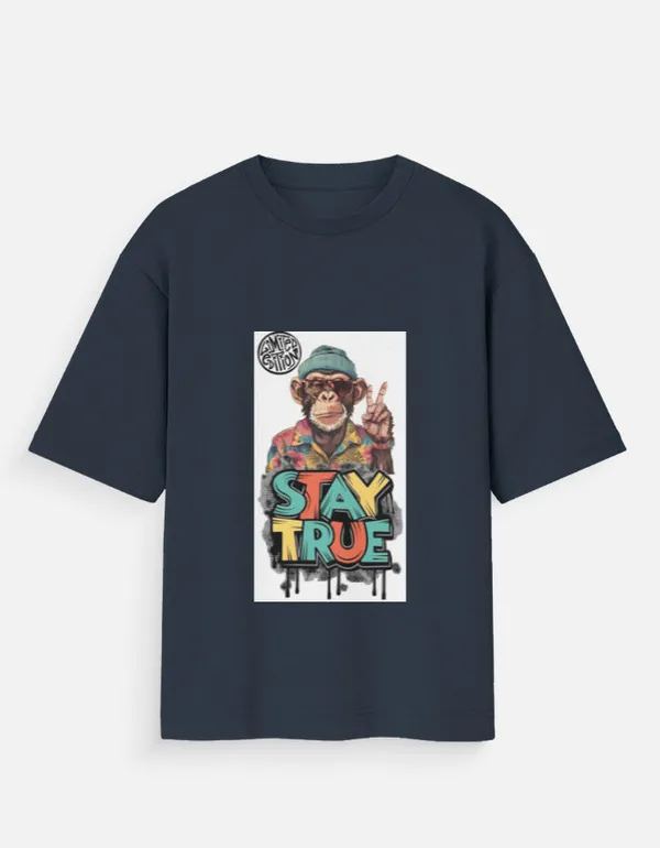 Blue_100%_Cotton_Oversized_T_Shirt_For_Men