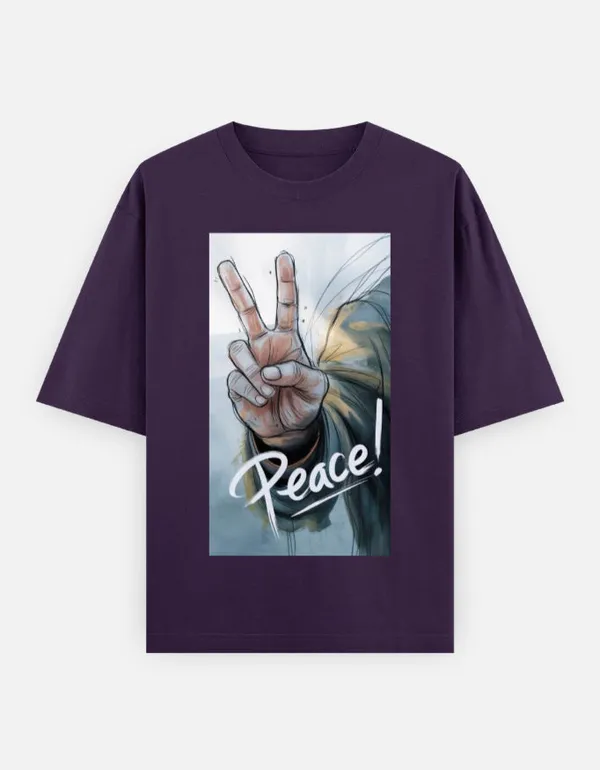 Purple_100%_Cotton_Oversized_T_Shirt_For_Men