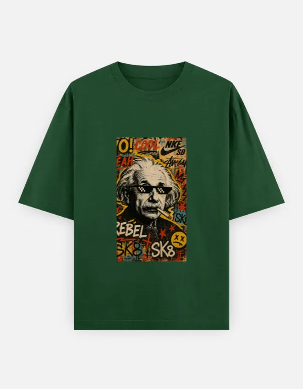 Green_100%_Cotton_Oversized_T_Shirt_For_Men