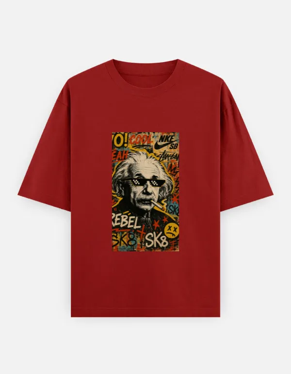 Red_100%_Cotton_Oversized_T_Shirt_For_Men