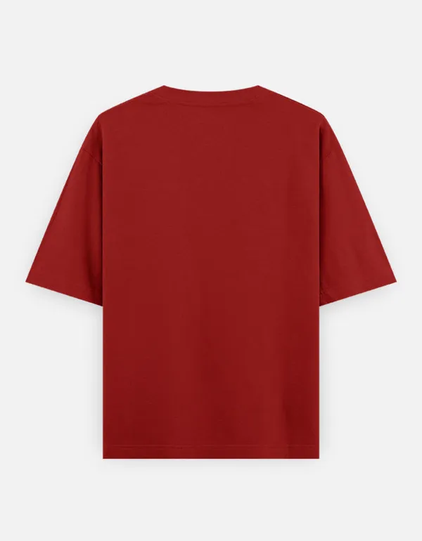Red_100%_Cotton_Oversized_T_Shirt_For_Men