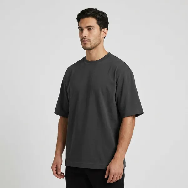 Black_100%_Cotton_Oversized_T_Shirt_For_Men