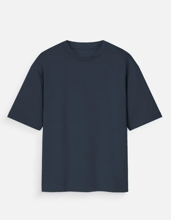 Blue_100%_Cotton_Oversized_T_Shirt_For_Men