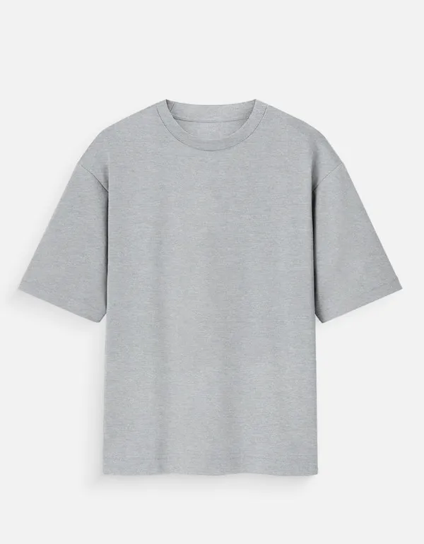 Grey_100%_Cotton_Oversized_T_Shirt_For_Men