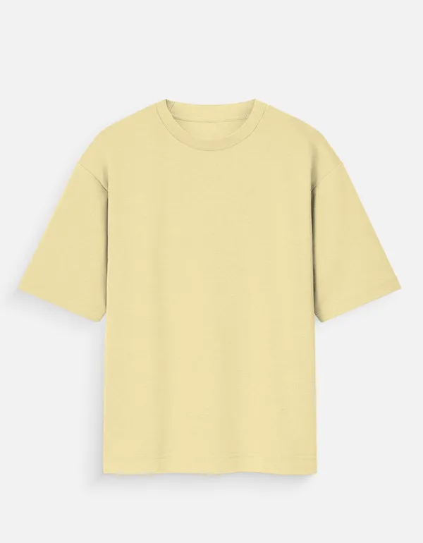 Yellow_100%_Cotton_Oversized_T_Shirt_For_Men