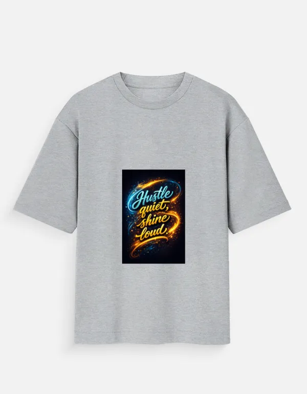 Grey_100%_Cotton_Oversized_T_Shirt_For_Men