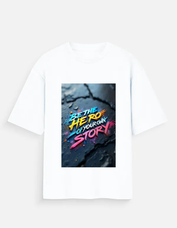 White_100%_Cotton_Oversized_T_Shirt_For_Men